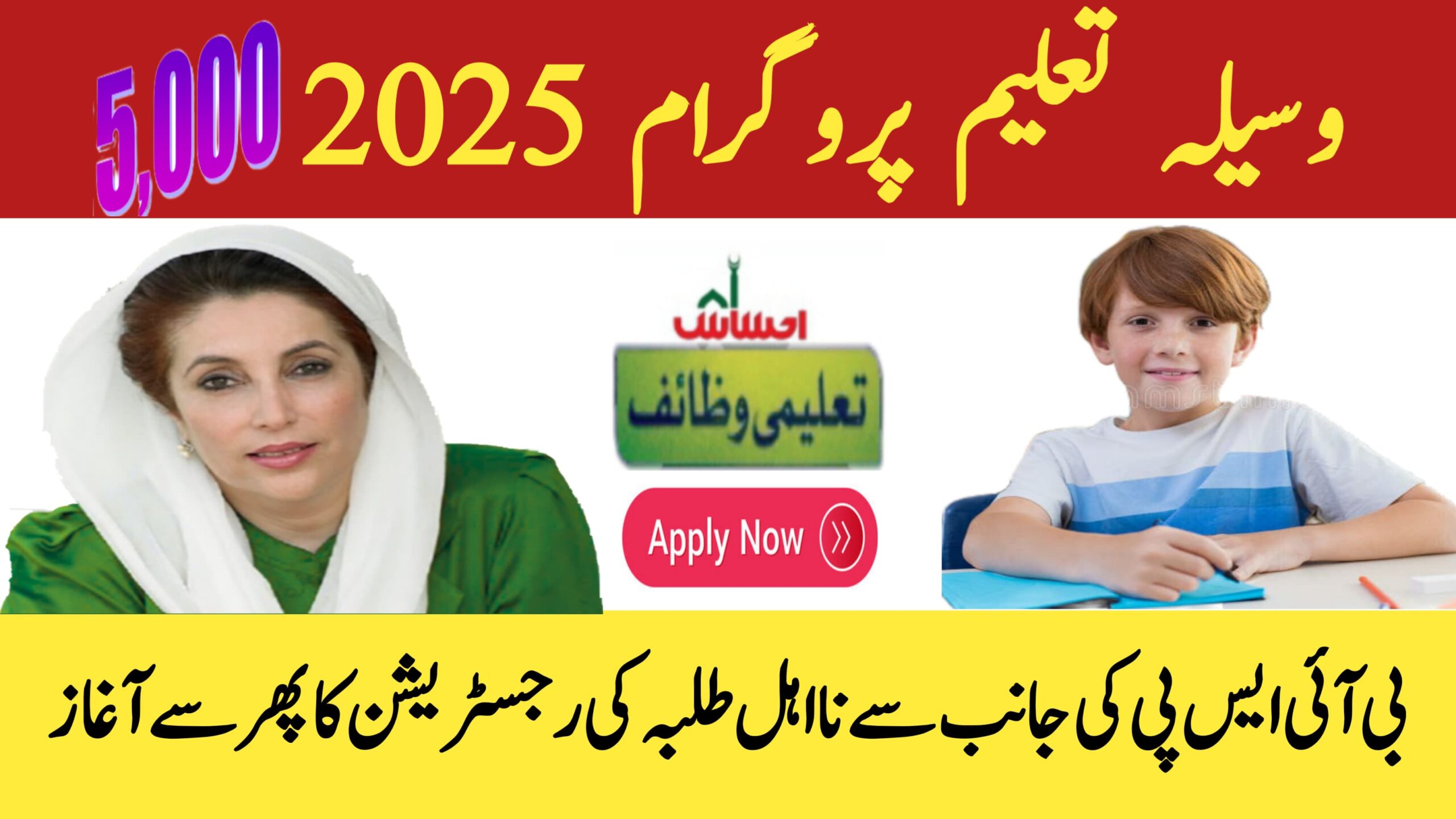 How to Apply for BISP Taleemi Wazaif Program Online July 2025 Update, 8171webportal.ehsasapnaghar.com
