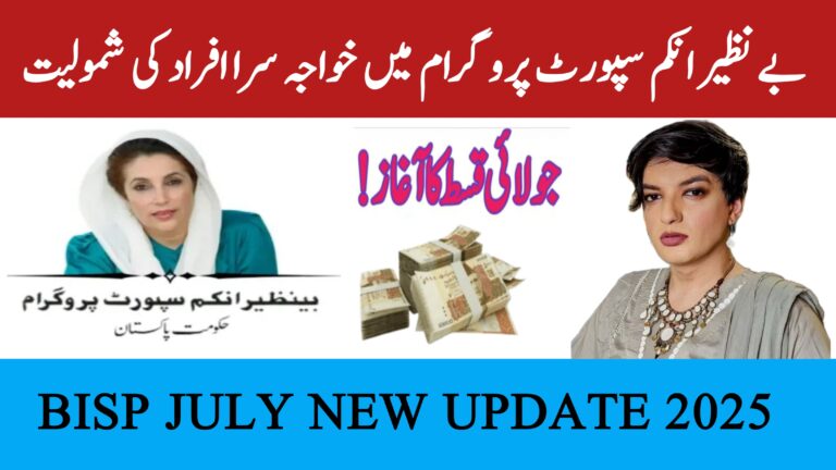 Benazir Income Support Programme (BISP) || July 2025 Payment, Registration, and Expansion Update, 8171webportal.ehsasapnaghar.com